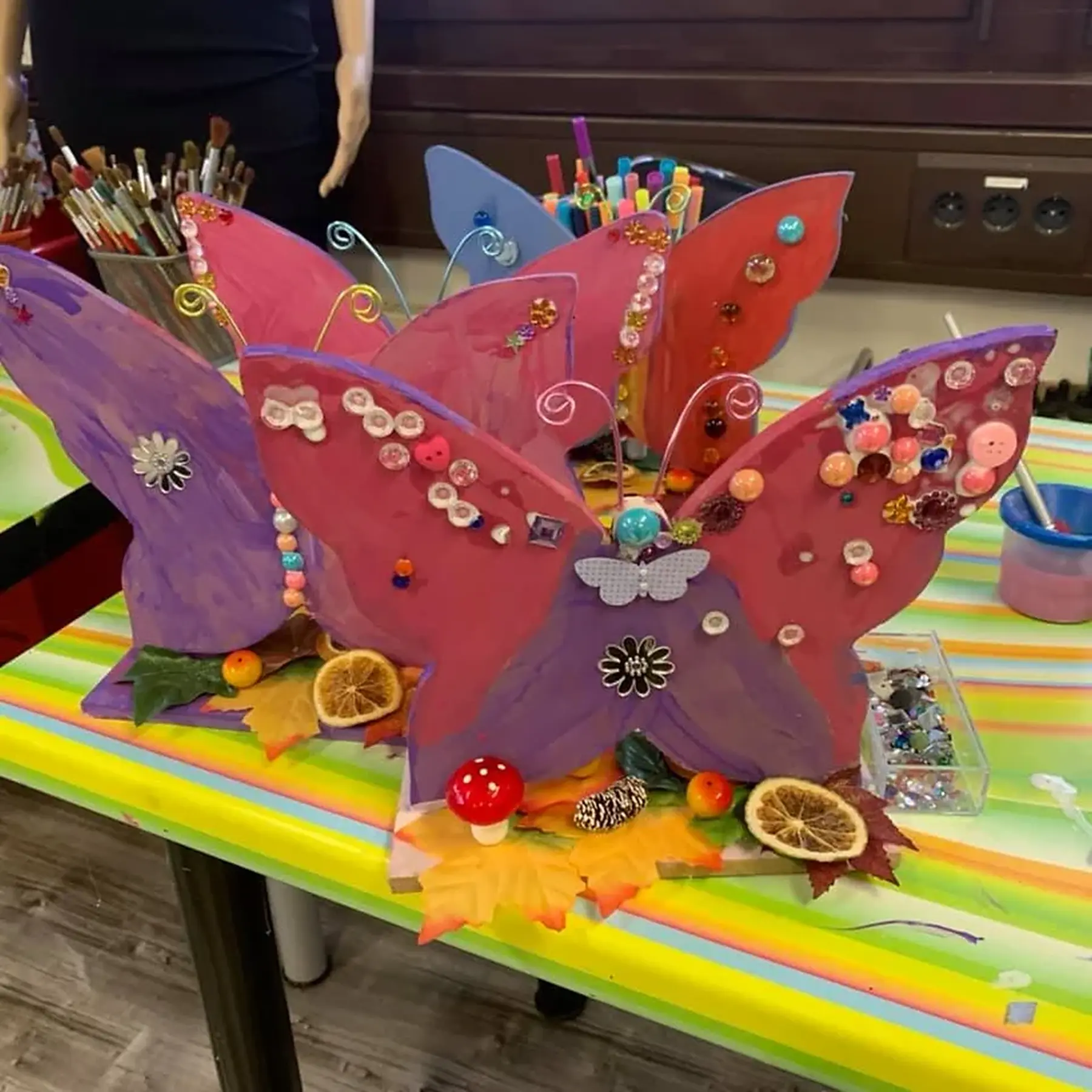 Kunst Atelier handgemachter Schmetterling